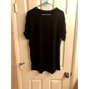 MEN'S ALPHALETE ROLLED MUSCLE TEE - BLACK - LARGE